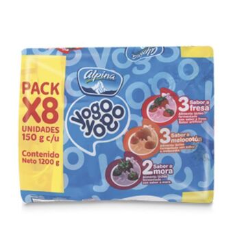 Makro Bebida lactea yogo yogo surtida bolsa 150gx8u oferta