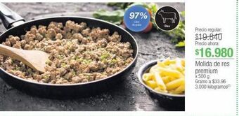 Jumbo Molida de res premium x 500 g oferta