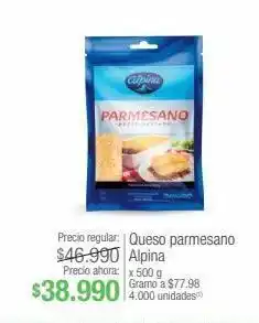 Jumbo Queso parmesano alpina x 500 g oferta