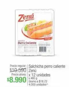 Jumbo Salchicha perro caliente zenú x 12 unidades x 480 g oferta