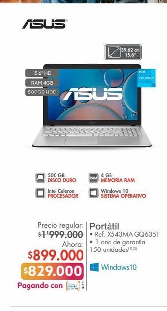 Metro Computador portátil asus oferta