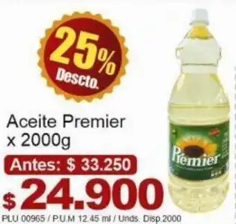 Belalcazar Aceite Premier 2000g oferta