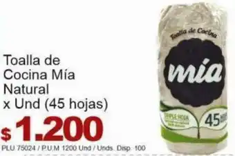 Belalcazar Toalla de Cocina Mía Natural 45 Hojas oferta
