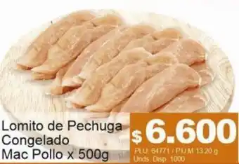 Belalcazar Lomito de Pechuga Congelado Mac Pollo 500g oferta