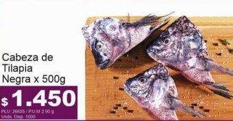 Belalcazar Cabeza de Tilapia Negra 500g oferta