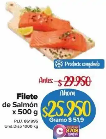 Super Inter Filete de Salmón 500g oferta