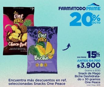 FarmaTodo Snack de Mago Biche Deshidratado 30g oferta