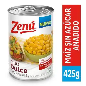 Éxito Maíz dulce sin azúcar zenu 425 gr oferta