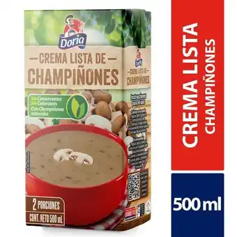 Éxito Crema lista champinones doria 500 ml oferta