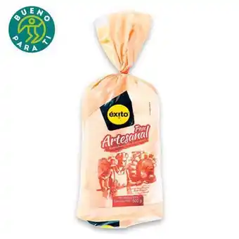 Éxito Pan tajado artesanal exito marca propia 500 gr oferta