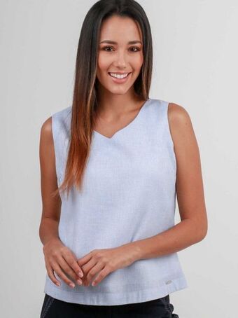 Gino Passcalli Blusa sc efecto lino oferta