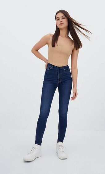Stradivarius Jeans super high waist vintage oferta
