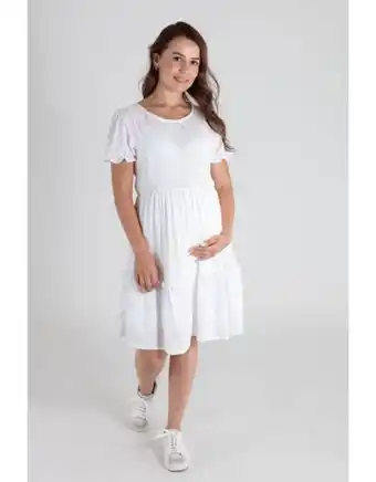 Flamingo Vestido plumeti blancos oferta