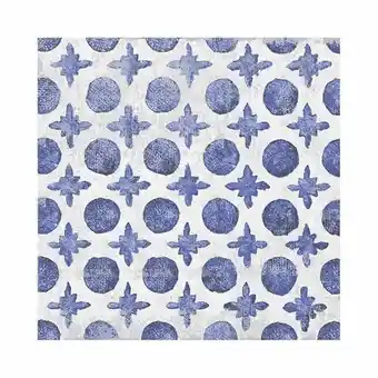 Tienda Cerámica Corona Piso portugalia azul caras diferenciadas 19.8x19.8 oferta