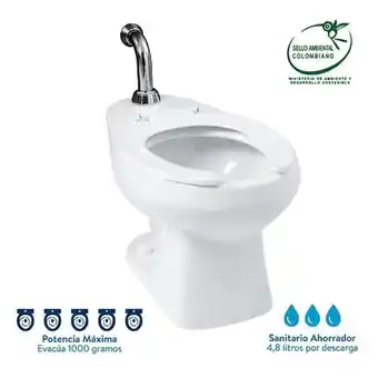 Tienda Cerámica Corona Kit taza báltica entrada superior con válvula push de empotrar oferta