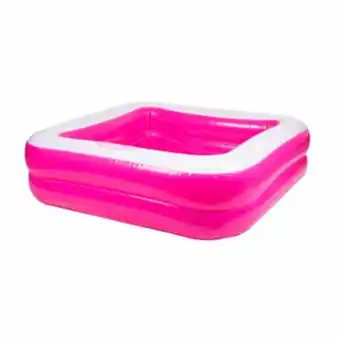 Alkosto Piscina inflable para niñas cuadrada rosada intex oferta