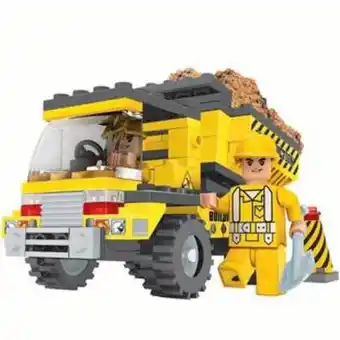 Alkosto Set de bloques para armar camión de obras de construcción 115 piezas ox blocks oferta