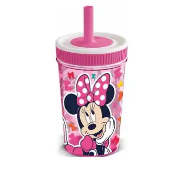 Vaso antigoteo pitillo minnie mouse 465 ml