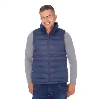 Chaleco hombre abullonado azul oscuro