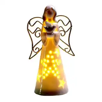 Los Tres Elefantes Angel luz 13cm navidad oferta