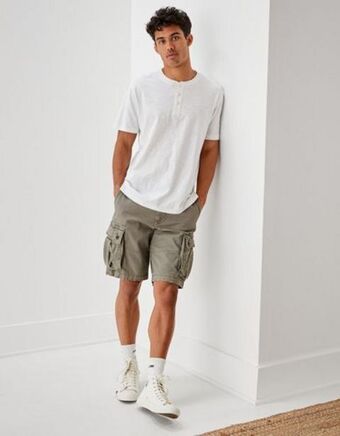 American Eagle Short ae flex 25 cm. lived-in tipo cargo oferta