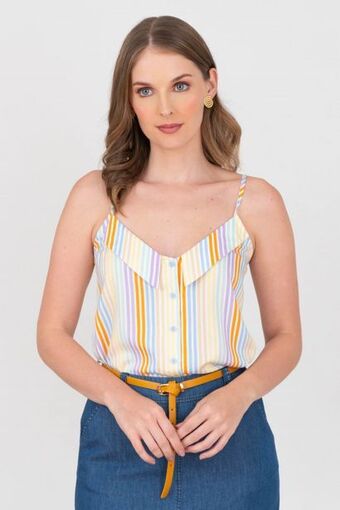 Unipunto Blusa tiras con cuello oferta