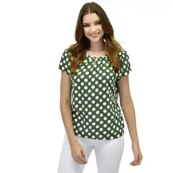 Blusa manga corta lunares