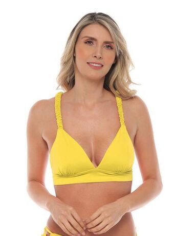 Garotas Top base ancha tela bahia 2481 limarillo oferta