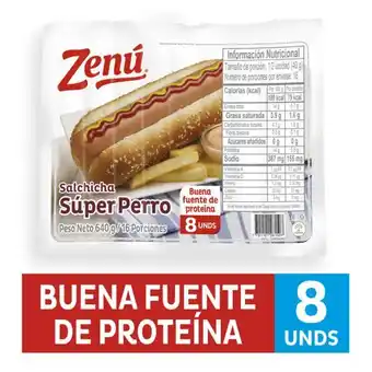 Merqueo Salchicha súper perro zenú oferta