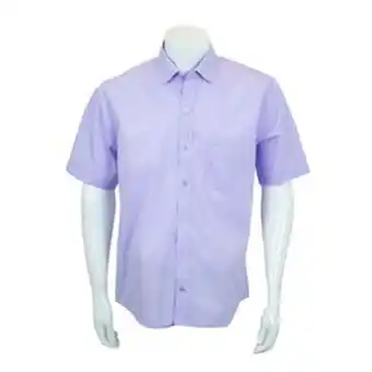 VO5 Camisa manga corta para hombre classic fit color lila oferta