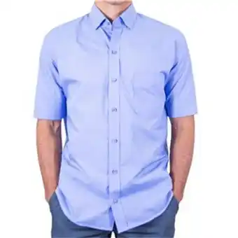 VO5 Camisa manga corta en silueta classic color azul oferta