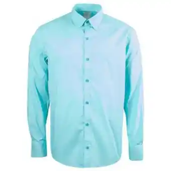 VO5 Camisa manga larga para hombre slim fit color verde oferta