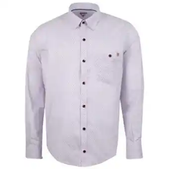 VO5 Camisa manga larga en silueta regular color vino tinto oferta
