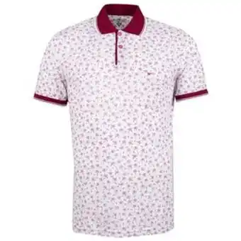 VO5 Camiseta polo en silueta regular color vino tinto oferta