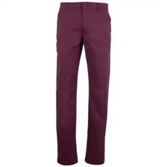 VO5 Pantalón de dril en silueta regular fit color vino tinto oferta