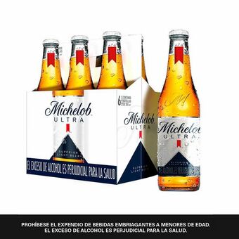 Merqueo Cerveza michelob ultra botella 3ml x 6 oferta