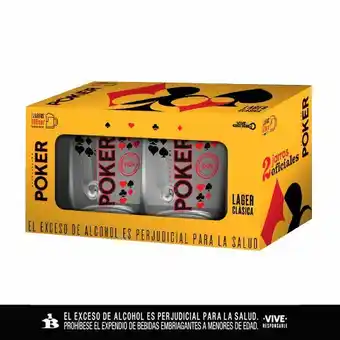Merqueo Kit 2 vasos poker oferta