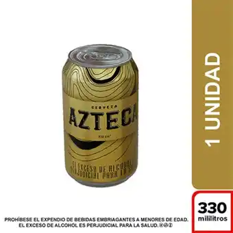 Cerveza azteca lata x 330 cm3