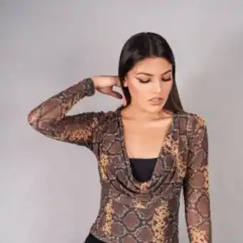 Ángel Jeans Blusa mayatex, con franela negra, manga larga oferta