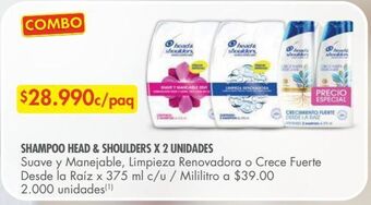 Metro Shampoo head & shoulders x 2un oferta