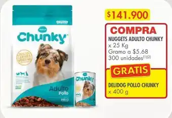 Metro Nuggets adulto x 25kg + deligog pollo chunky oferta