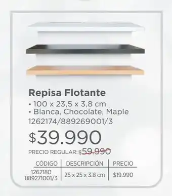 Easy Repisa flotante oferta