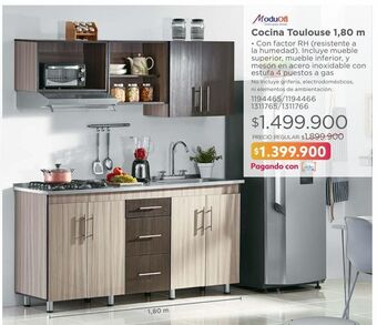 Easy Cocina toulouse 1,80m oferta