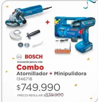 Easy Combo atornillador + minipulidora bosch oferta