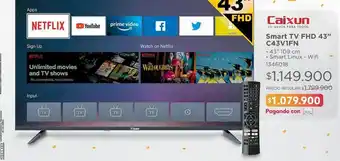 Easy Smart tv fhd 43'' caixun oferta