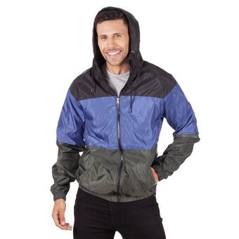 Los Tres Elefantes Chaqueta impermeable negra hombre oferta