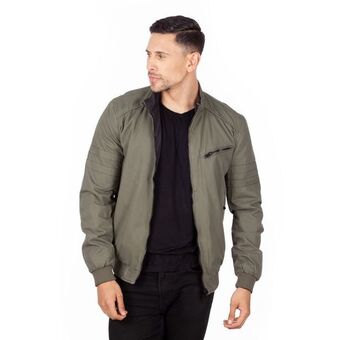Chaqueta drill doble faz verde hombre