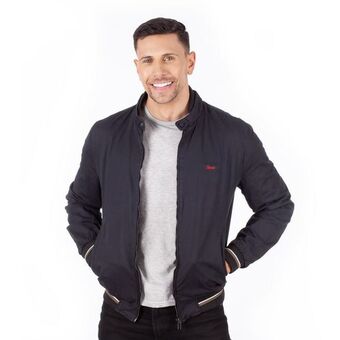 Los Tres Elefantes Chaqueta drill negra hombre oferta