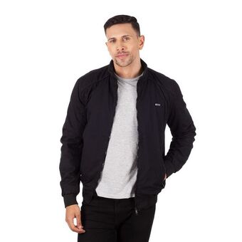 Los Tres Elefantes Chaqueta drill negra hombre oferta