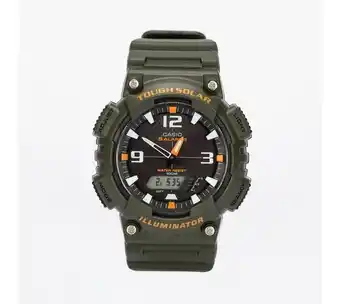 Reloj casio análogo-digital solar, sumergible 100 m